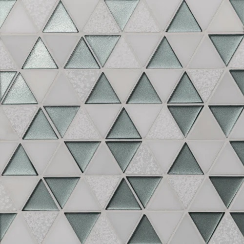 Kaikos Light Green Oriental White mosaic tile